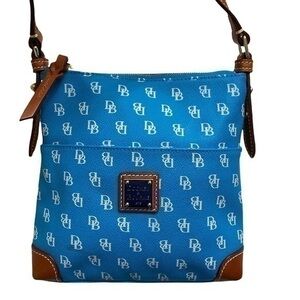 Dooney and Bourke blue brown signature bag